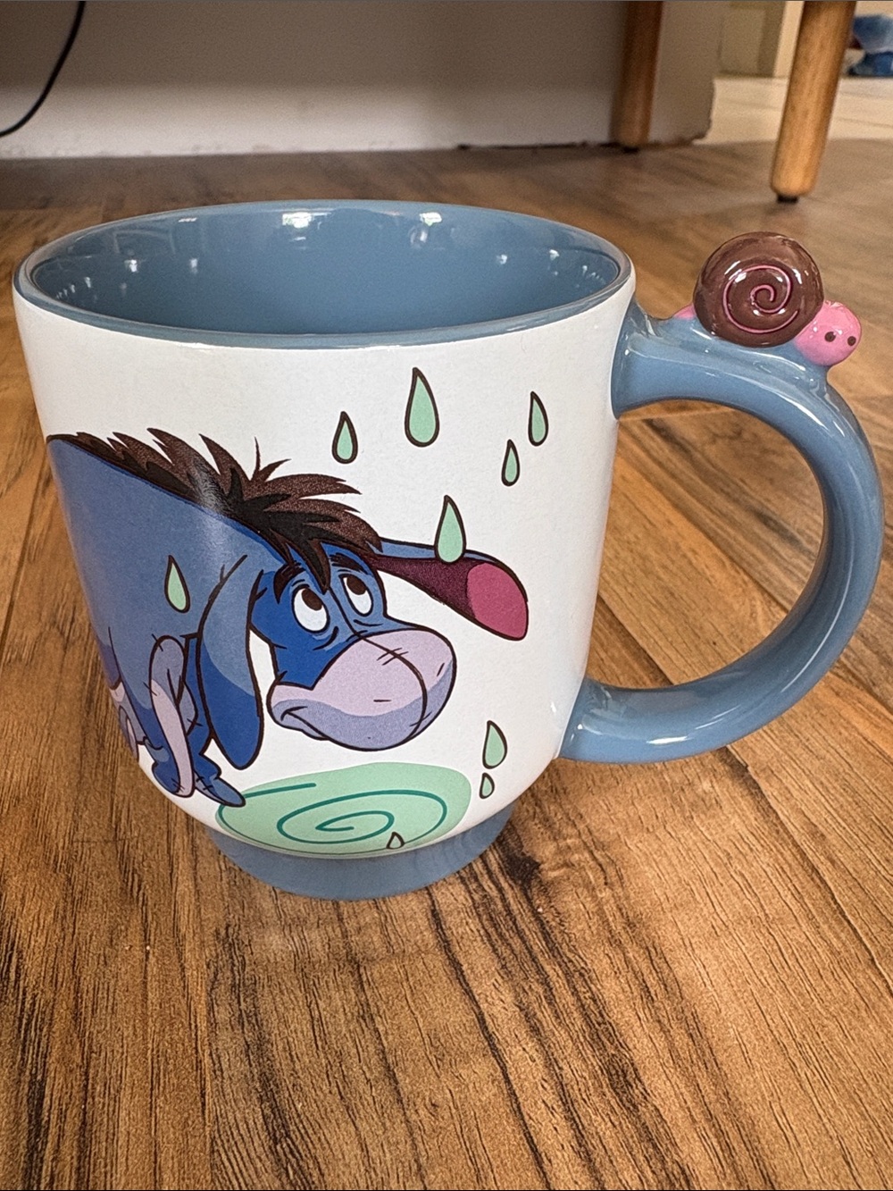 Disney Winnie the Pooh Eeyore Mug Rainy Day Snail